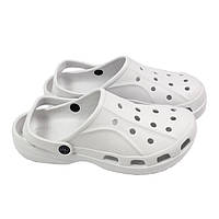 Белые кроксы женские медицинская обувь, сабо "Like Crocs"