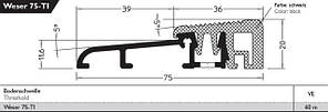 Дверний поріг Weser 75 TI від Gutmann AG, EV1