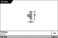 Уплотнитель TD 12/3 для порогов Weser от Gutmann AG