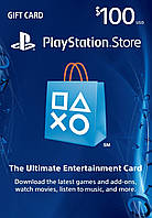 $100 (USA) для Playstation Network (Америка, PlayStation US Store, PSN)