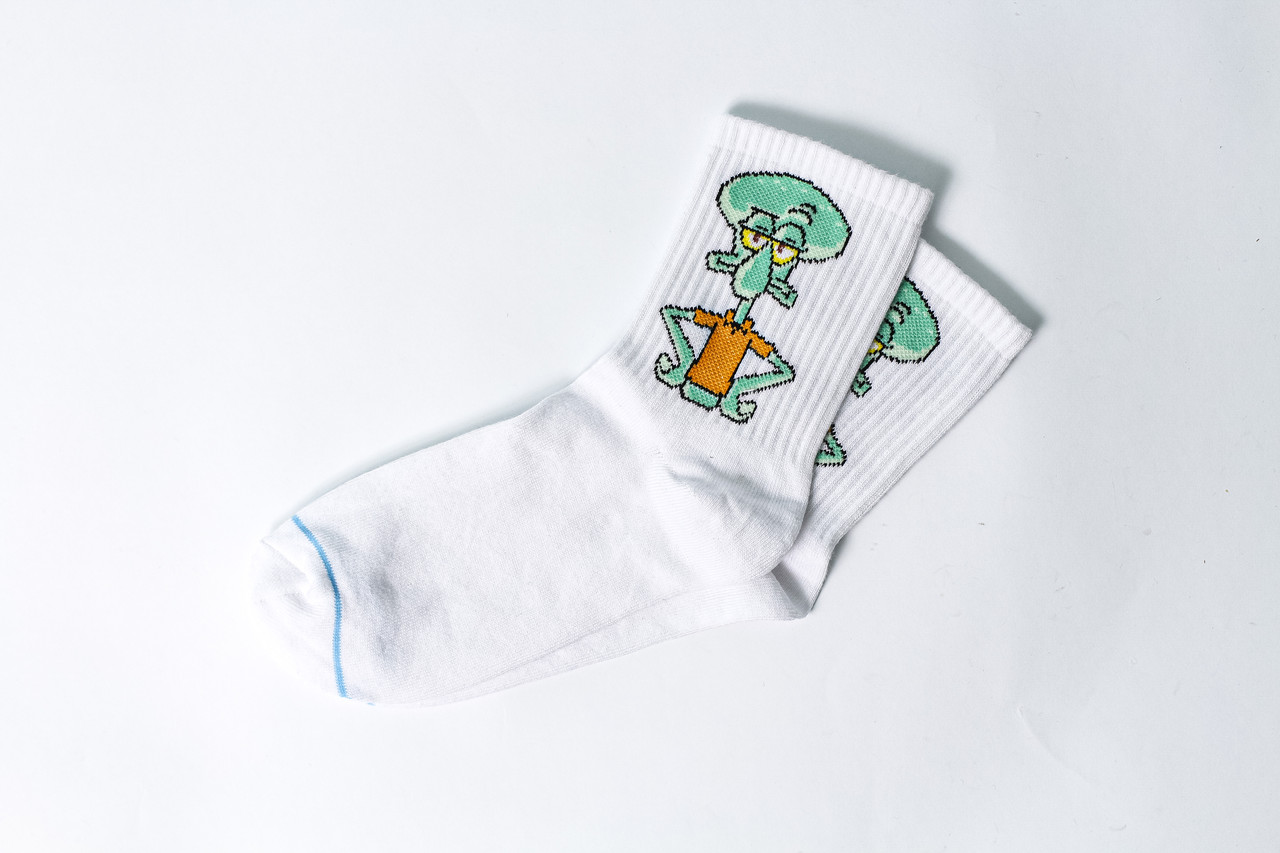 Шкарпетки Crazy Llama`s Сквідвард, One size (37-42)