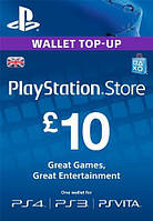 10£ GBP (UK) для Playstation Network Card (United Kingdom, PlayStation Store/PSN)