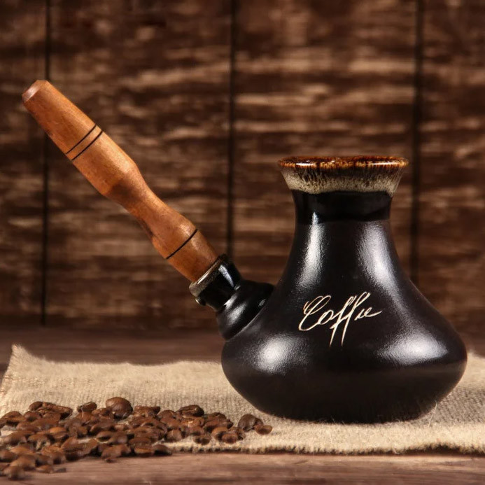 Турка для кави East Coffee кераміка 450 мл + розсікач, фото 1