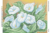 Схема для полной зашивки бисером "Цветы каллы"