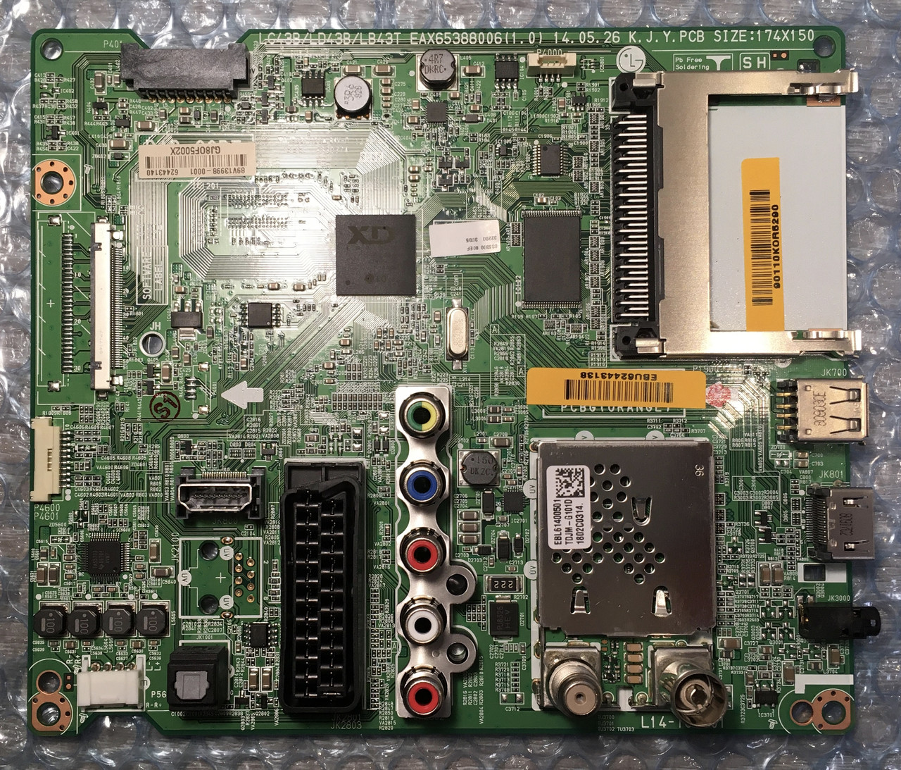 Плата Main для телевизора LG серии 42LB*** EBU62443138 EAX65388006 (1.0 ...