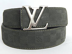 Ремінь жіночий замшевий Louis Vuitton, зелений ширина 40 мм. 930201