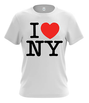 Футболка чоловіча стильна "I LOVE NY", фото 2