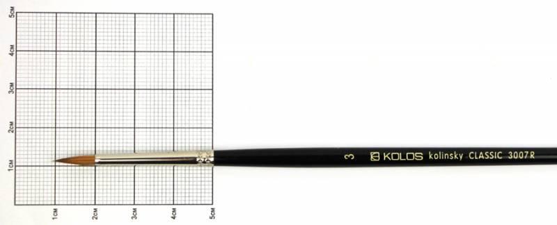 Колонок круглий, Classic 3007R, № 3, к. р.
