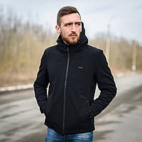 Чоловіча демісезонна куртка, чорного кольору