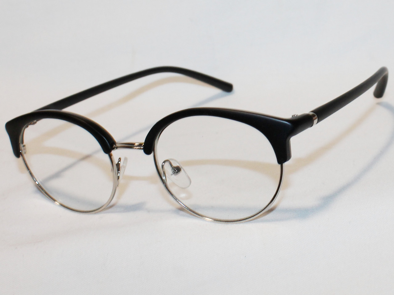 Очки Sun Chi серебро черный матовый имиджевые разборная оправа для очков для зрения - фото 2 - id-p1133371245