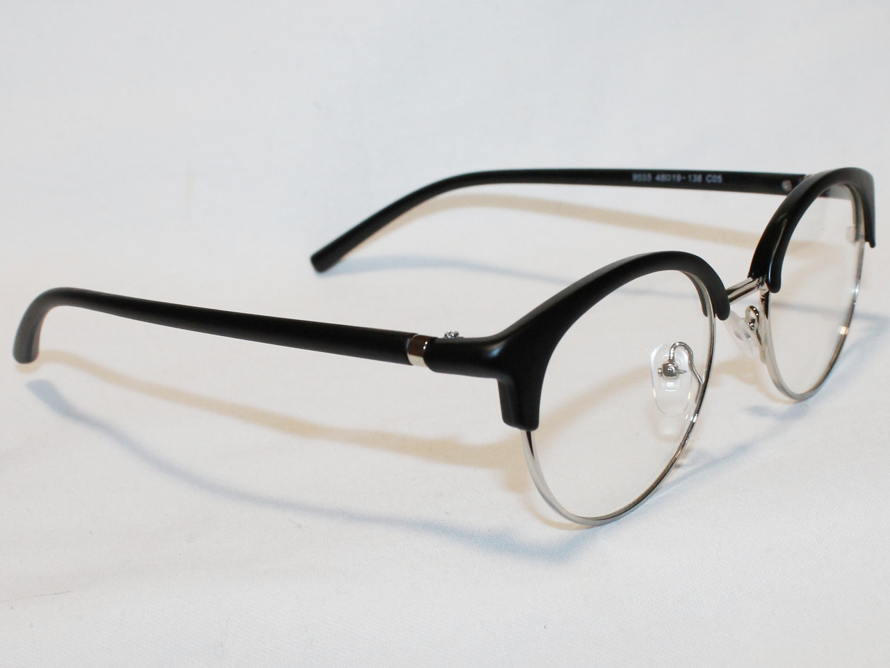 Очки Sun Chi серебро черный матовый имиджевые разборная оправа для очков для зрения - фото 3 - id-p1133371245