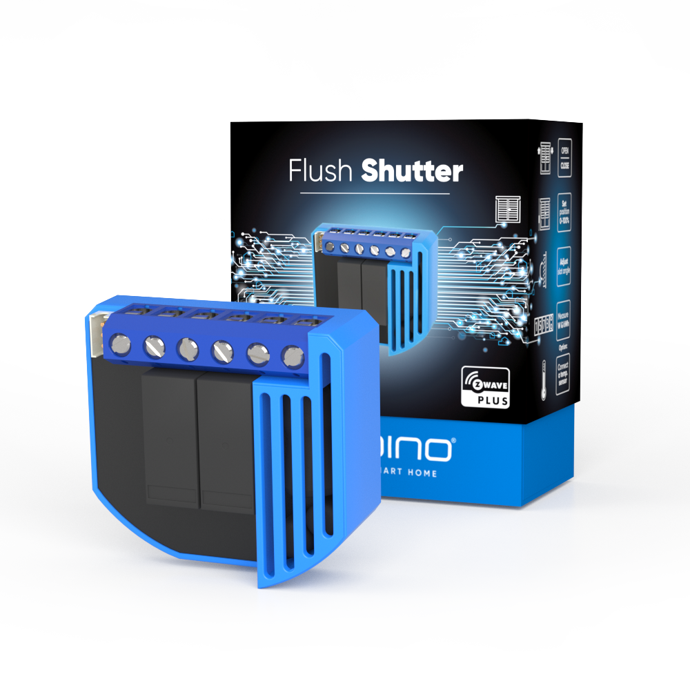 Мікромодуль управління жалюзі/гаражними воротами з лічильником Z-Wave Qubino — GOAEZMNHCD1
