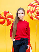 Кофта дівч. TopHat 20016, 146/40 вязка червоний