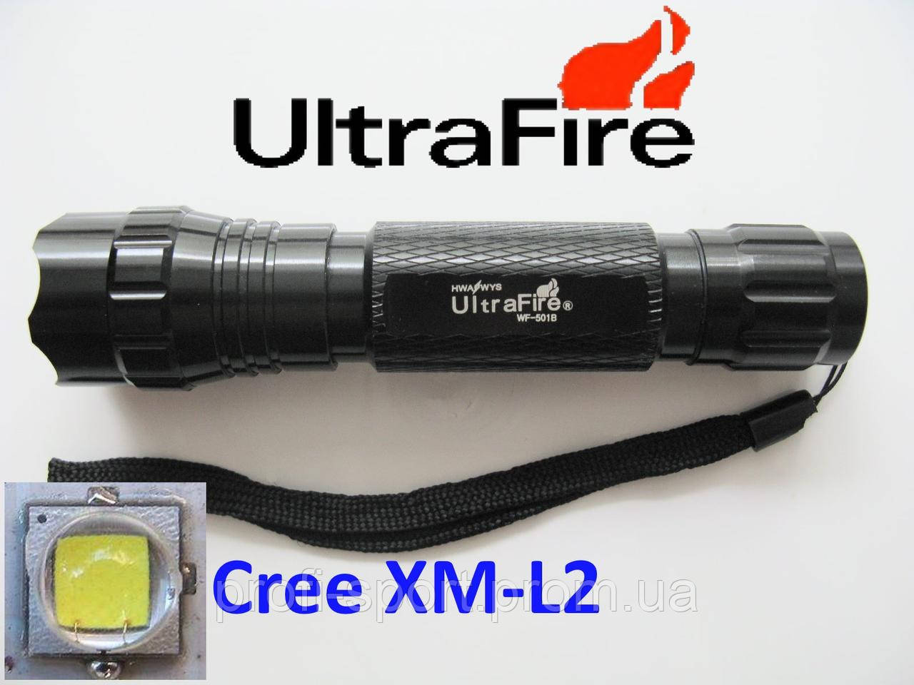 UltraFire WF-501B Cree XM-L2 ліхтарик тактичний