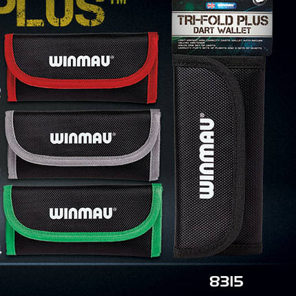 Футляр для дротиків дартс Winmau Urban Tri-Fold чорний, фото 2