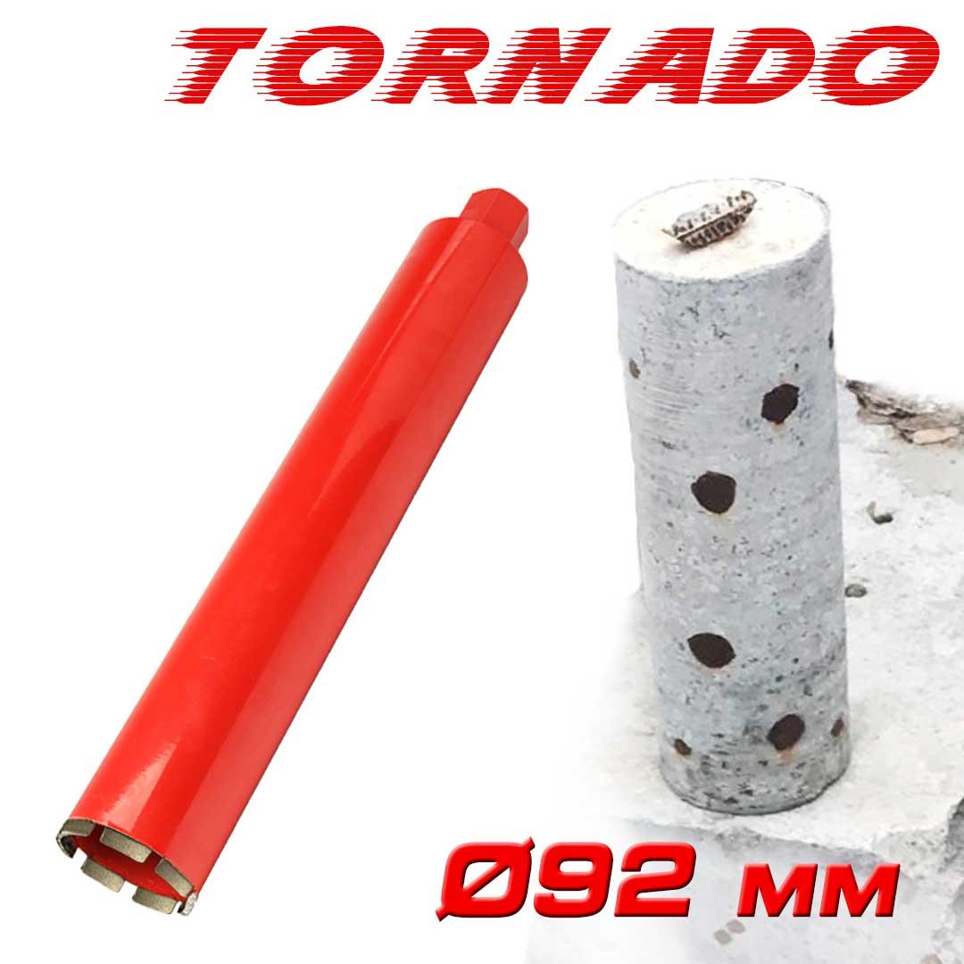 Алмазна коронка SUPERHARD "TORNADO" Ø92 мм 1 1/4"UNC