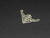 Уголки декоративные металлические для мебели и шкатулок.