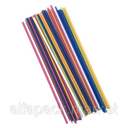 Трубочка "Алкогольна" Мікс/ чорна/ рожева 210*30мм (500шт/уп) 061700033