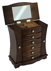 Дерев'яна вінтажна скринька-органайзер Wooden Collection для прикрас, фото 2