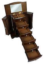 Дерев'яна вінтажна скринька-органайзер Wooden Collection для прикрас, фото 3