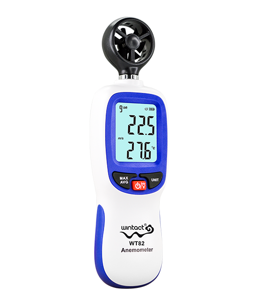 Вимірювач швидкості вітру 0,3-30м/с, -10-45°C WINTACT WT82