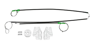 Ремкомплект склопідіймач BMW E46 (дорестайлінг 1998-2001) для передніх лівих дверей. 51337020659