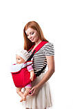 Рюкзак-переноска для дітей Womar (Zaffiro) GLOBETROTER No7 excluzive Original темно-червоний, фото 4