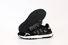 Чоловічі кросівки Adidas Nite Jogger. Рефлектив. Black . ТОП Репліка ААА класу., фото 3