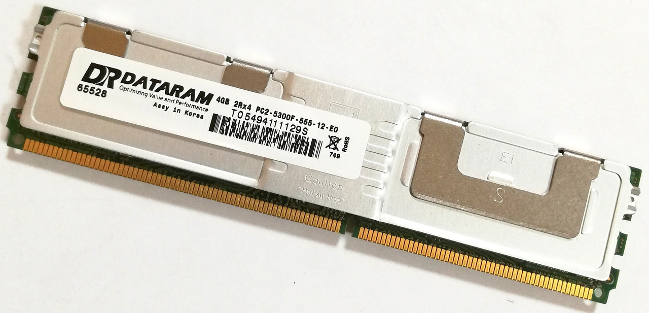 Серверна оперативна пам'ять MIX DDR2 4Gb 667MHz 5300 CL5 2R4 FBD ECC Б/В