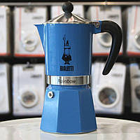 Гейзерная кофеварка Bialetti Rainbow Blue (6 чашек - 270 мл)