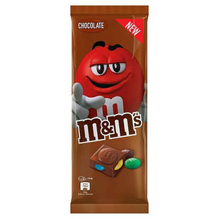 Шоколад M&Ms з різнобарвним дражем, молочний шоколад, 150 грамів