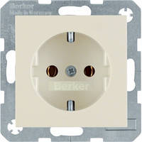 Berker S. 1/B. 3/B. 7 - Розетка 2к+з, SCHUKO, білий