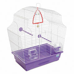 Клітка Природа "Мері" 44*27*54 см (фарбоване покриття, фіолетова)