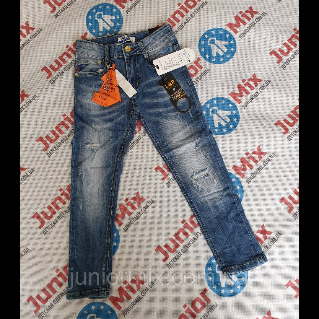Підліткові дитячі модні джинси для хлопчиків оптом S&D