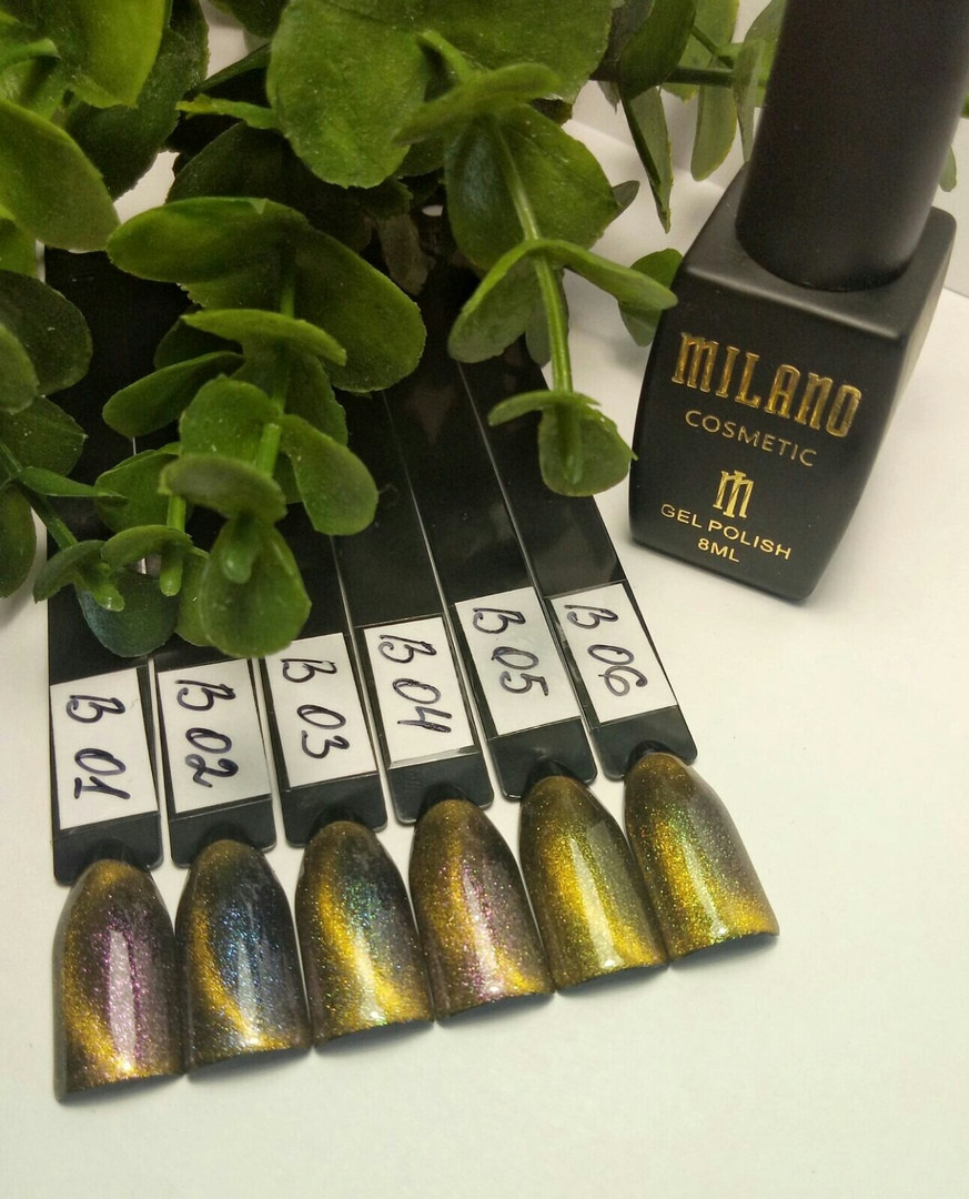 Гель лаки Milano котяче око 5Д
