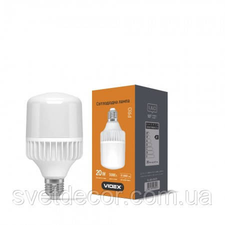 Світлодіодна лампа VIDEX A65 20 W E27 5000 K