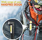 Ліхтар універсальний з магнітом GOREAD Y112 USB XPG+COB, фото 6