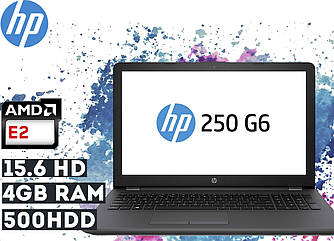 Ноутбук HP 250 G6 15.6" HD LED (AMD E2-9000e, 4 GB RAM, 500 HDD, Windows 10)
