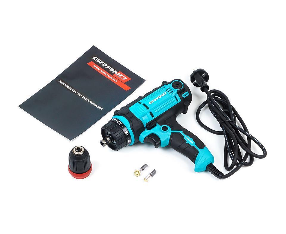 Шурупокрут мережевий Grand ДЕ-1150/2 DFR Знімний патрон 2 швидкості, фото 1