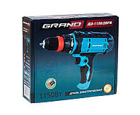 Шурупокрут мережевий Grand ДЕ-1150/2 DFR Знімний патрон 2 швидкості, фото 2
