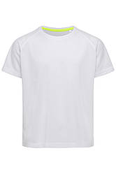 Футболка дитяча біла спортивна з круглим вирізом Stedman - WHICT8570