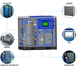 Гвинтовий компресор 22 кВт із регульованою продуктивністю, фото 2
