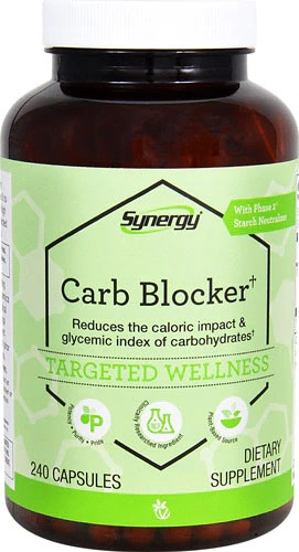 Vitacost Synergy Carb Blocker блокатор калорій з екстрактом білої квасолі та гумарабіком, 120 капсул. До 07/2026