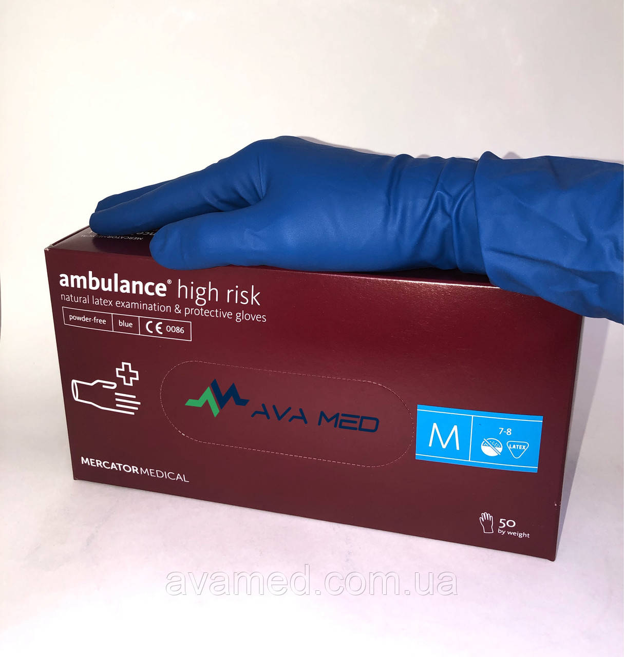Перчатки AMBULANCE High Risk латексные повышенной прочности Амбуланс ...