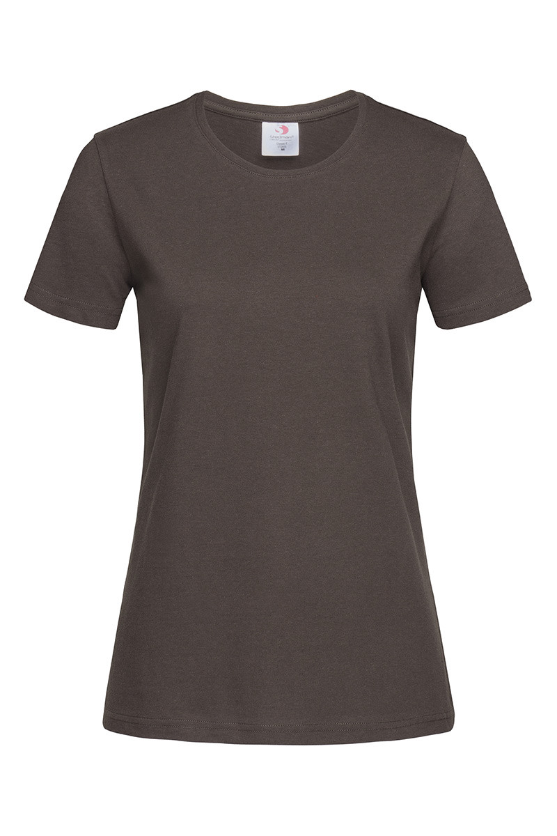 Футболка жіноча коричнева з круглим вирізом Stedman — DCHСТ2600