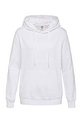 Худі, жіноча кофта з капюшоном біла, кенгуру Stedman — WHIСТ4110