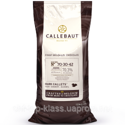 Шоколад гіркий чорний 70,3% Callebaut 70-30-42, Бельгія, 1 кг