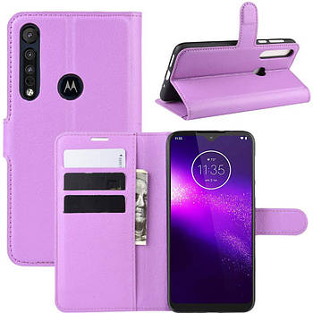 Чохол-книжка Litchie Wallet для Motorola One Macro / Moto G8 Play Violet