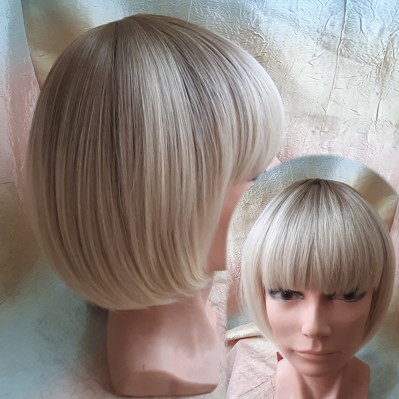 Перука каре термоволосся блонд омбре 4801tY- 613YS4, фото 1