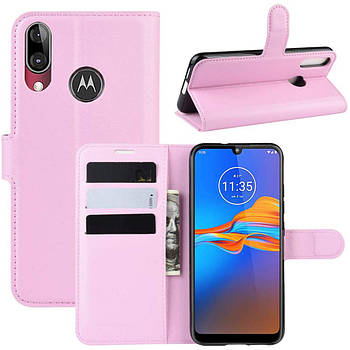 Чохол-книжка Litchie Wallet для Motorola Moto E6 Plus Pink